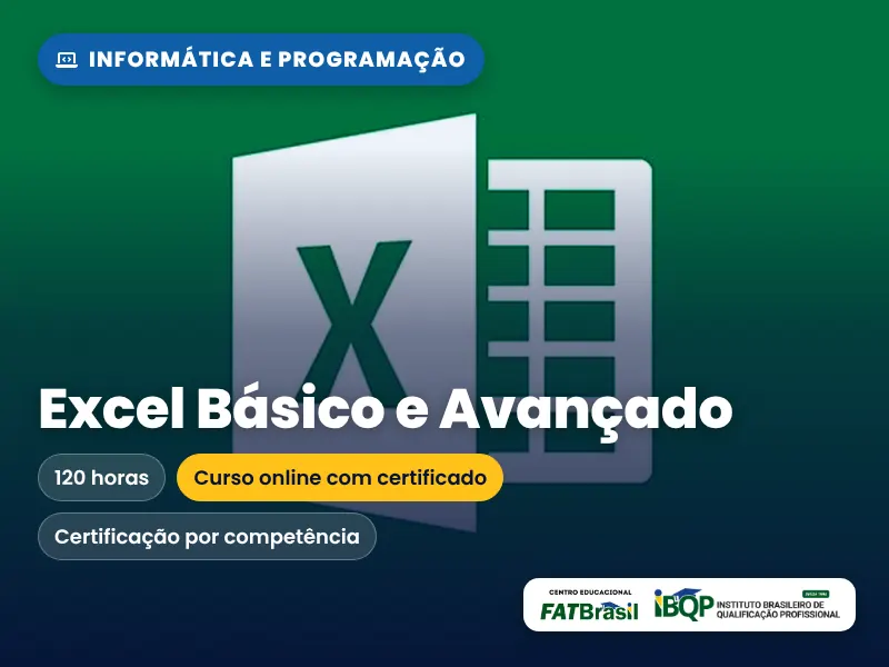 Curso de Excel Básico e Avançado